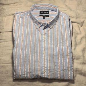 Bonobos lightweight button down in seersucker stripe